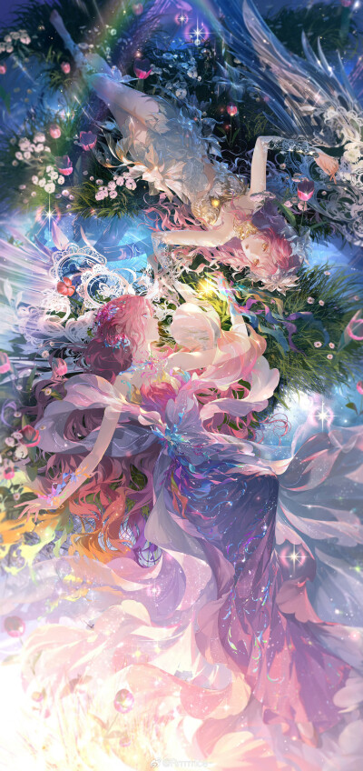 #闪耀暖暖[超话]##闪耀暖暖七周年# 愿所有阴雨终点都有彩虹绽放
画师@Rrrrrrice-