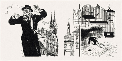 俄罗斯插画家 Gennady Novozhilov(1936-2007) 为前苏联谍战小说《春天里的十七个瞬间》创作的插图。Gennady Novozhilov的画风极具辨识度，线条灵动自由，常带有速写般的生动感。他擅长运用水墨般的黑白对比和富有表…