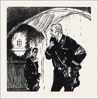 俄罗斯插画家 Gennady Novozhilov(1936-2007) 为前苏联谍战小说《春天里的十七个瞬间》创作的插图。Gennady Novozhilov的画风极具辨识度，线条灵动自由，常带有速写般的生动感。他擅长运用水墨般的黑白对比和富有表…
