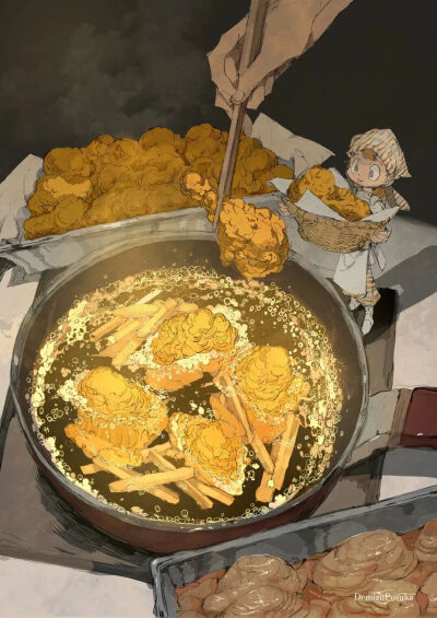 治愈系美食插画