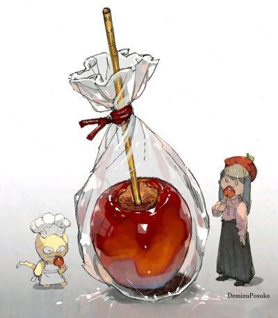 治愈系美食插画