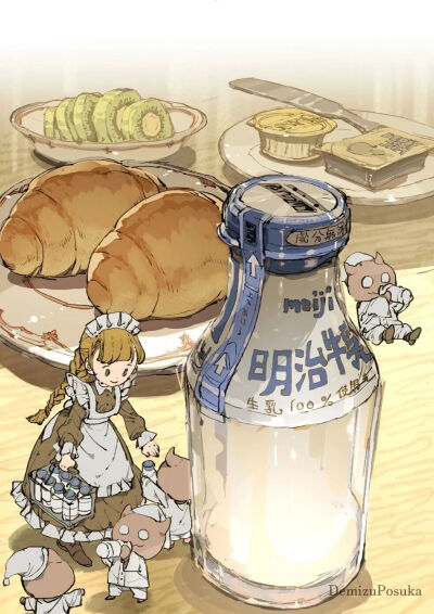 治愈系美食插画