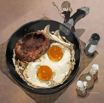 治愈系美食插画
