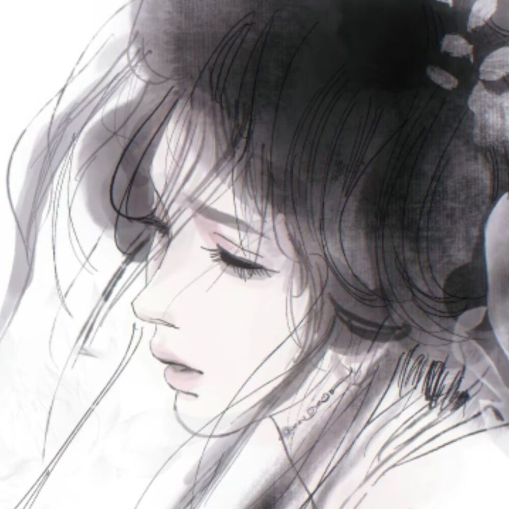 谁秀发如烟