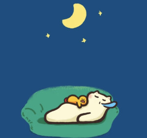 彩色卡通懒猫头像