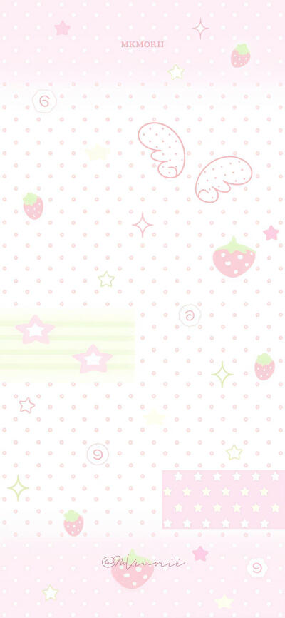 粉色系草莓壁纸