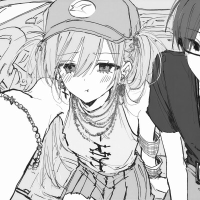 黑白漫画/情侣头像