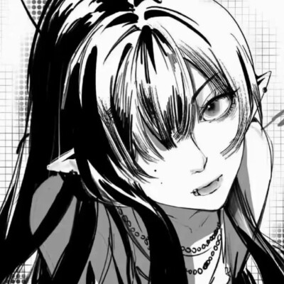 黑白漫画/女生头像