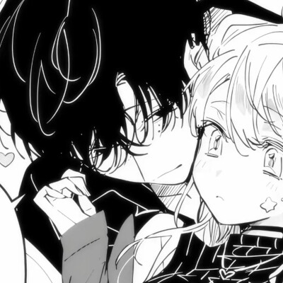 黑白漫画/情侣头像