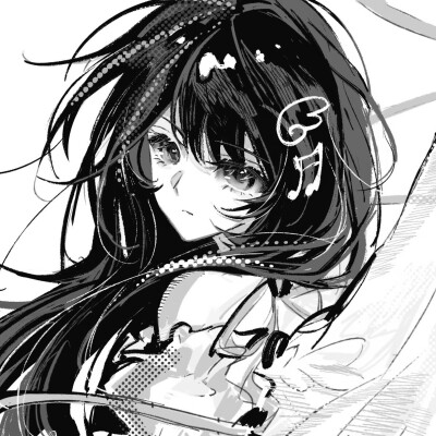 黑白漫画/女生头像
