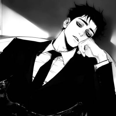 来源：Pin
编辑：混图
动漫男头Δ