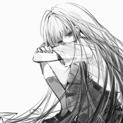 黑白漫画/女生头像