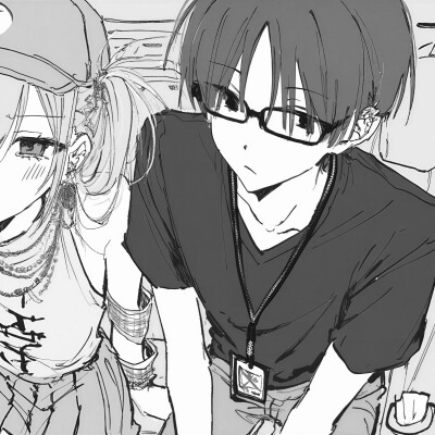黑白漫画/情侣头像