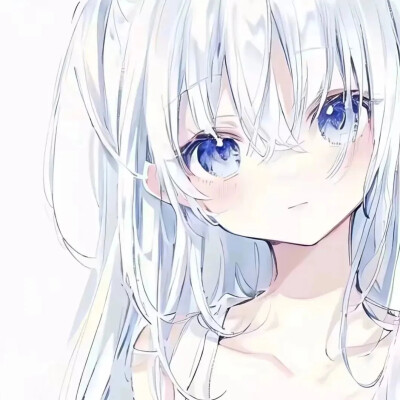 动漫女头蓝色