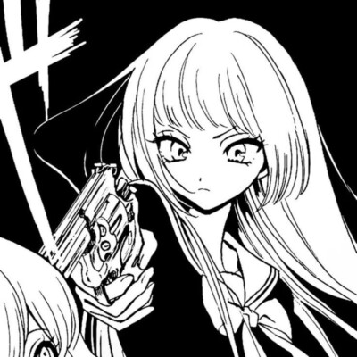黑白漫画/女生头像