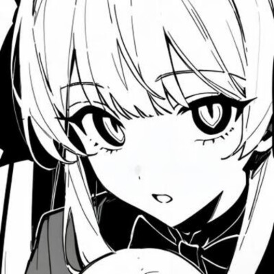 黑白漫画/女生头像