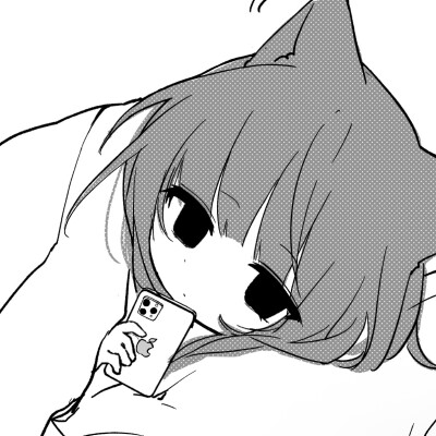 黑白漫画/女生头像