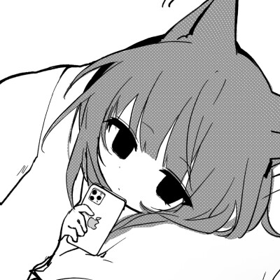 黑白漫画/女生头像