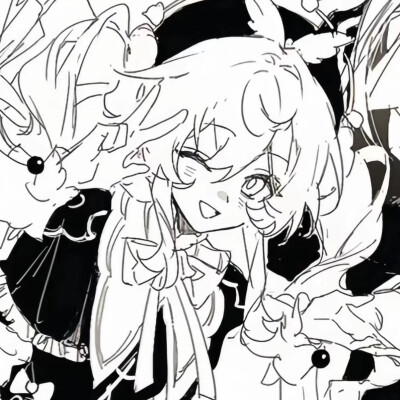 黑白漫画/女生头像