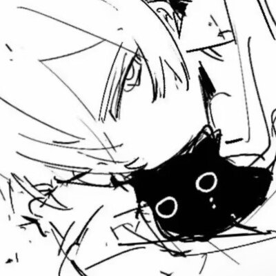 黑白漫画/女生头像