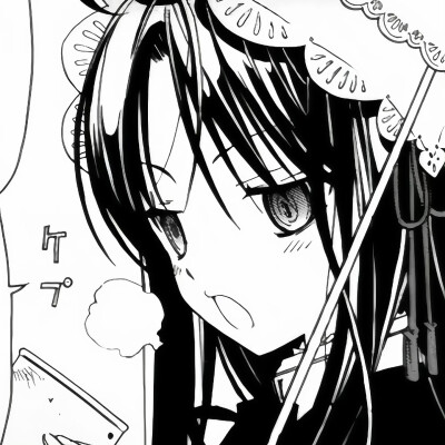 黑白漫画/女生头像