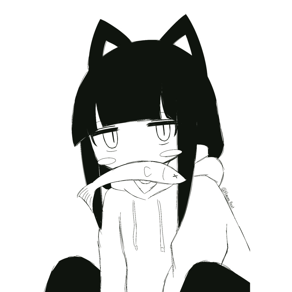 黑白漫画/女生头像