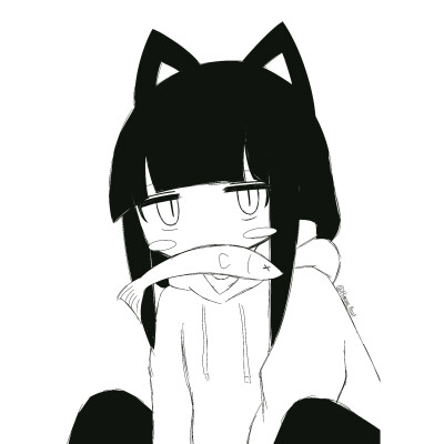 黑白漫画/女生头像