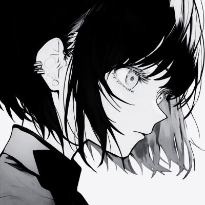 黑白漫画/女生头像