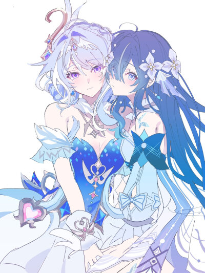 奥黛塔＆沃雅妮莎
画师推：tY2LWeyNbs47455
来源@原神梗图大赏