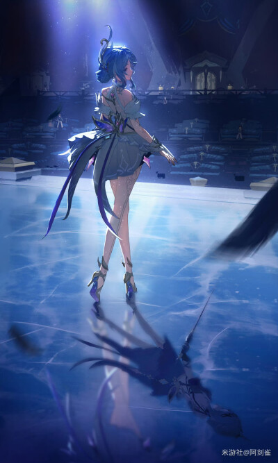 奥黛塔 米：阿剑雀
来源@原神梗图大赏
