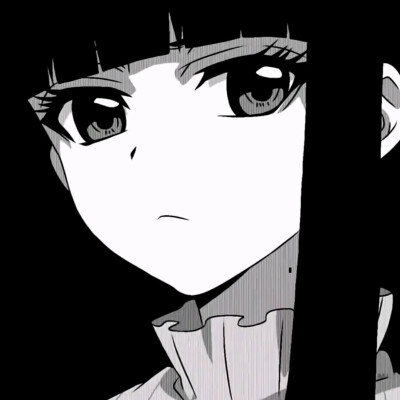 黑白漫画/女生头像