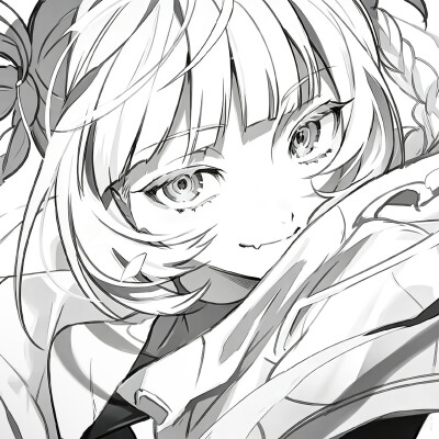 黑白漫画/女生头像