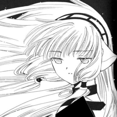 黑白漫画/女生头像