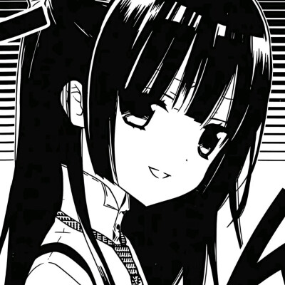 黑白漫画/女生头像