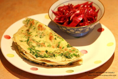 菠菜鸡蛋饼 - 