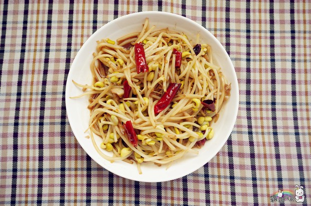 呛炒黄豆芽 - 舅妈来我家做客经常做这个给我做吃..超级爱！！
超级辣的干辣椒混合陈醋的味道不要太爽！！！