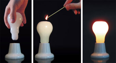 灯泡的外表，蜡烛的灯芯。蜡烛也可以玩点不一样