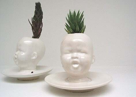 Modern White Baby Head