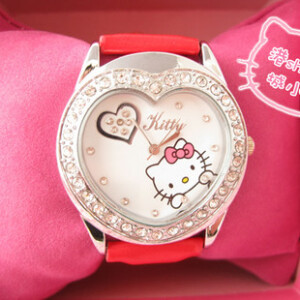 HELLO KITTY 心型kitty手表 <br /><a class='shortlnk' href='/s/12c658c73' target='_blank' title='http://item.taobao.com/item.htm?id=9519605489'>http://duitang.com/s/12c658c73</a>