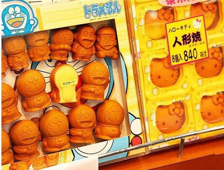 天哪太可爱了~~有谁知道国内哪里能买到这款Doraemon的人形烧么。。。。
