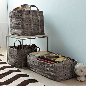 大口袋，好收纳，素雅<a class='shortlnk' href='/s/030e3410f' target='_blank' title='http://www.westelm.com/products/abaca-storage-c085/?cm_src=rel'>http://duitang.com/s/030e3410f</a>