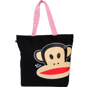 Paul Frank 大嘴猴黑色头像印花女包 帆布手提包 单肩包 ￥299.00  <a class='shortlnk' href='/s/11dba2661' target='_blank' title='http://item.taobao.com/item.htm?id=9801372462'>http://duitang.com/s/11dba2661</a>