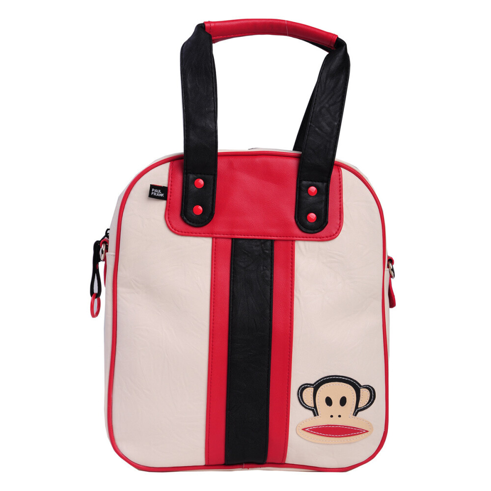 Paul Frank 大嘴猴正品女包 白色头像印花流行手提包 ￥469.00 <a class='shortlnk' href='/s/071d74fb3' target='_blank' title='http://item.tmall.com/item.htm?id=9812139396&amp;frm='>http://duitang.com/s/071d74fb3</a>