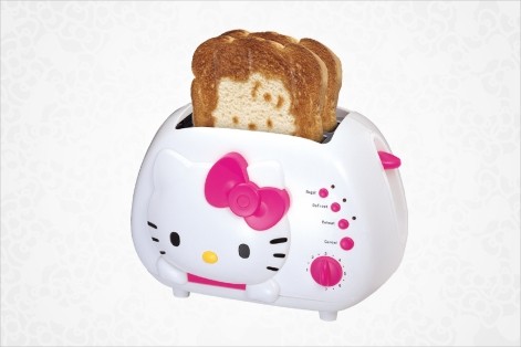 哈罗凯蒂hello kitty 烤面包机～～ 萌～ <a class='shortlnk' href='/s/0449411c1' target='_blank' title='http://shop.sanrio.com/hello-kitty-2-slice-wide-slot-toaster/31164-201009,default,pd.html?cgid=Most-Talked-About'>http://duitang.com/s/0449411c1</a>