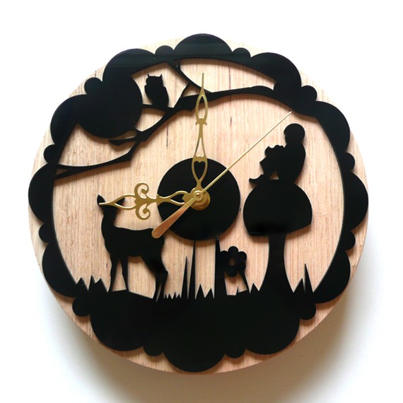 激光切割挂钟陶醉forestwhimsicalwood由bonni1982 laser cut wall clock. enchanted forest.whimsical,wood, by snowfawn on etsy <a class='shortlnk' href='/s/0589e274a' target='_blank' title='http://www.etsy.com/listing/60541361/laser-cut-wall-clock-enchanted?ref=fp_treasury_10'>http://duitang.com/s/0589e274a</a>