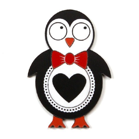 企鹅。眼神好无辜哦。 <a class='shortlnk' href='/s/01d981687' target='_blank' title='http://supermarkethq.com/product/penguin-brooch'>http://duitang.com/s/01d981687</a>