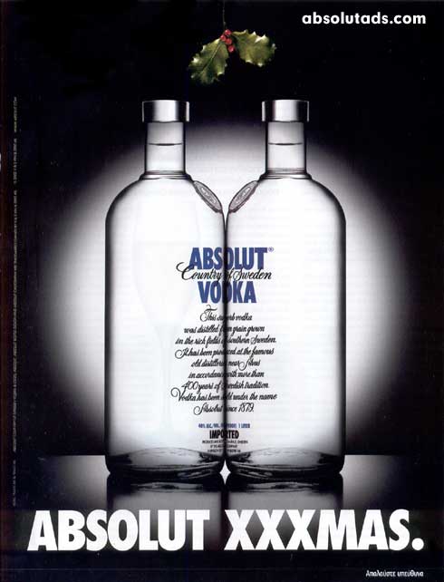 absolute vodka -XXXmas