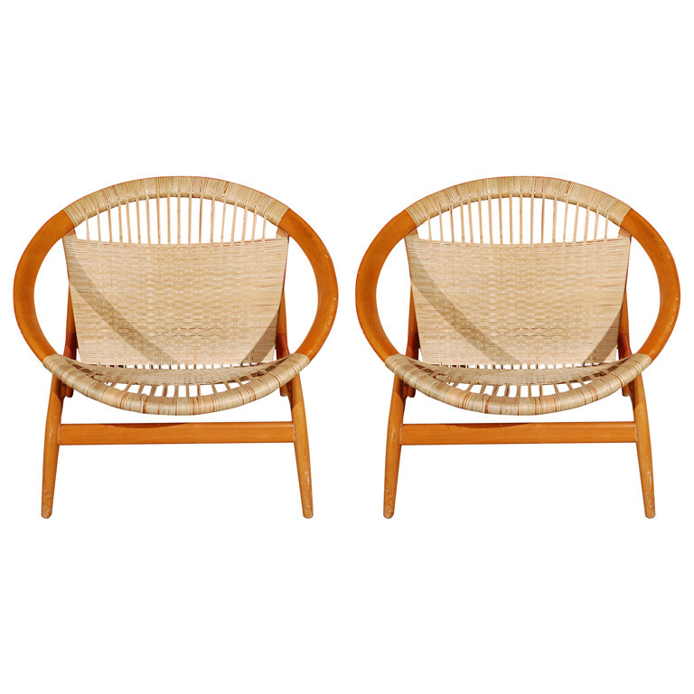 JF CHEN - Illum Wikkelso - Pair of &#39;Ringstol&#39; Chairs by Illum Wikkelso Pair of &#39;Ringstol&#39; Chairs by Illum Wikkelso <a class='shortlnk' href='/s/1573c4541' target='_blank' title='http://www.jfchen.com/store/furniture_item_detail.php?id=502155'>http://duitang.com/s/1573c4541</a>