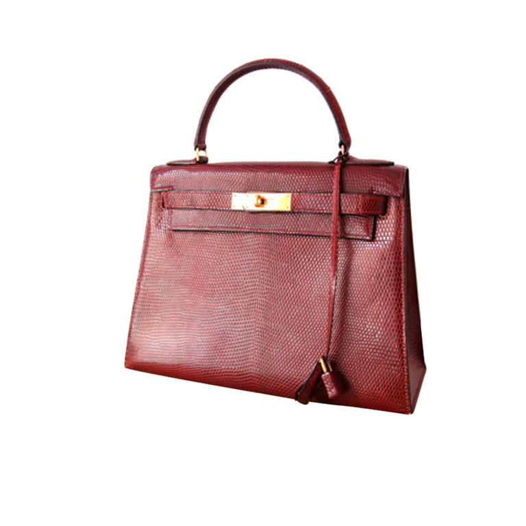 Hermes - Vintage Hermes Burgundy Lizard Kelly Bag <a class='shortlnk' href='/s/0789da91c' target='_blank' title='http://fashion.1stdibs.com/avl_item_detail.php?id=36301'>http://duitang.com/s/0789da91c</a>