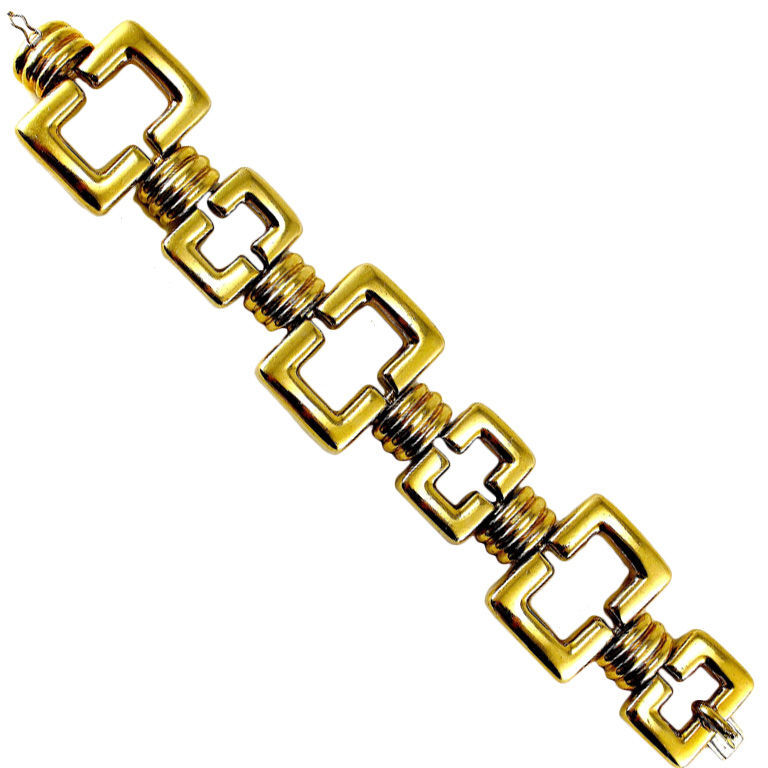 Tiffany - 1960年代美国设计的TIFFANY 18KT Gold Link Bracelet -首饰 <a class='shortlnk' href='/s/06e935f1f' target='_blank' title='http://jewelry.1stdibs.com/jewelry_item_detail.php?id=27347'>http://duitang.com/s/06e935f1f</a>